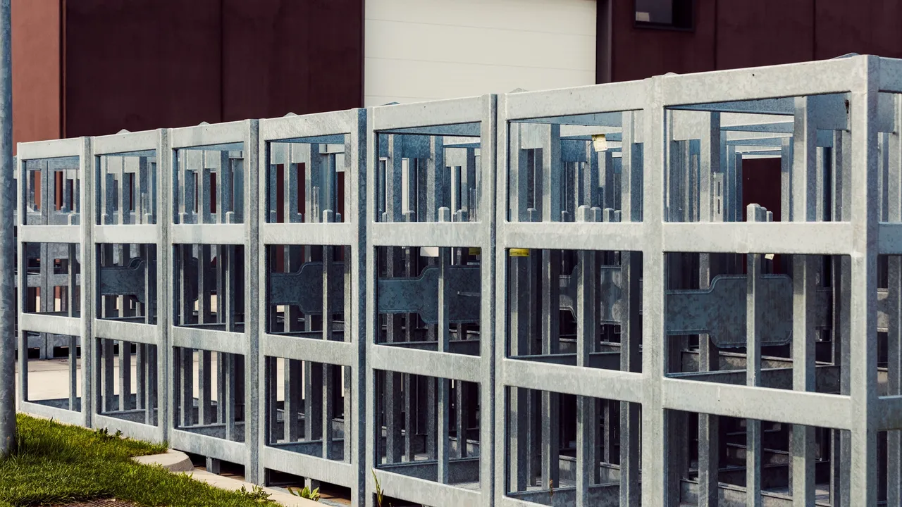 Telai metallici per i pacchi bombole